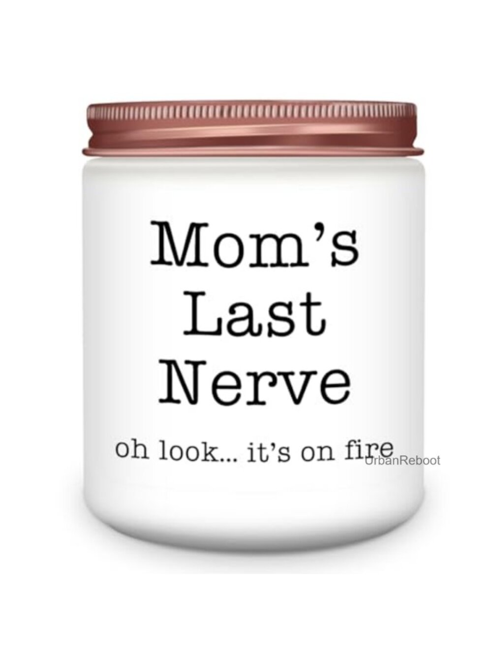 Lavender Scented Soy Wax Jar Candle Funny Mom Gift 50 Hour Burn